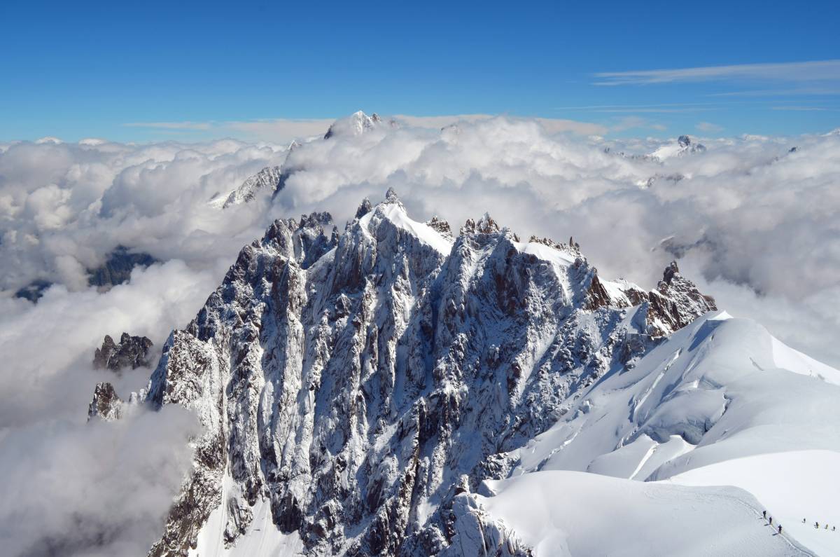 L'ondata di calore non risparmia la cima del Bianco