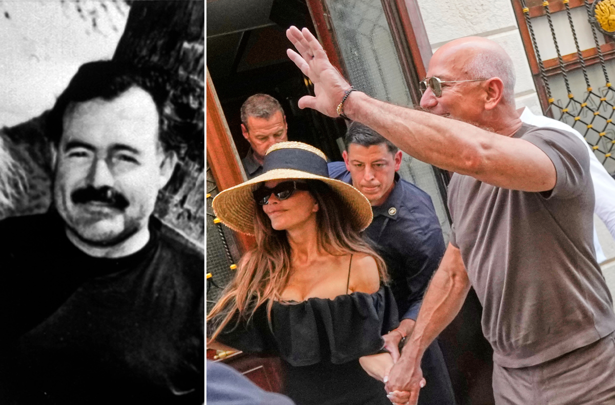 Bezos all’Harry’s Bar e quella malinconia di Hemingway a Venezia