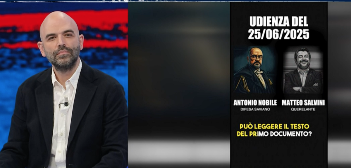 Saviano e l'ossessione per Salvini: "Dinamiche di intimidazione"