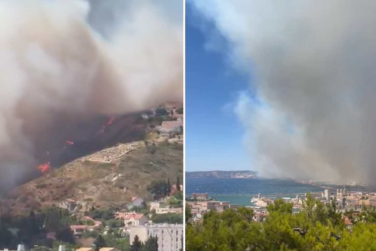 Maxi-incendio a Marsiglia, le fiamme arrivano in città: chiuso l'ospedale e stop a treni e aerei