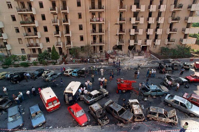 La strage di via D'Amelio a Palermo