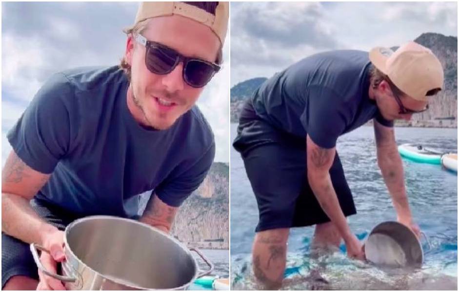 Brooklyn Beckham cucina la pasta con acqua di mare