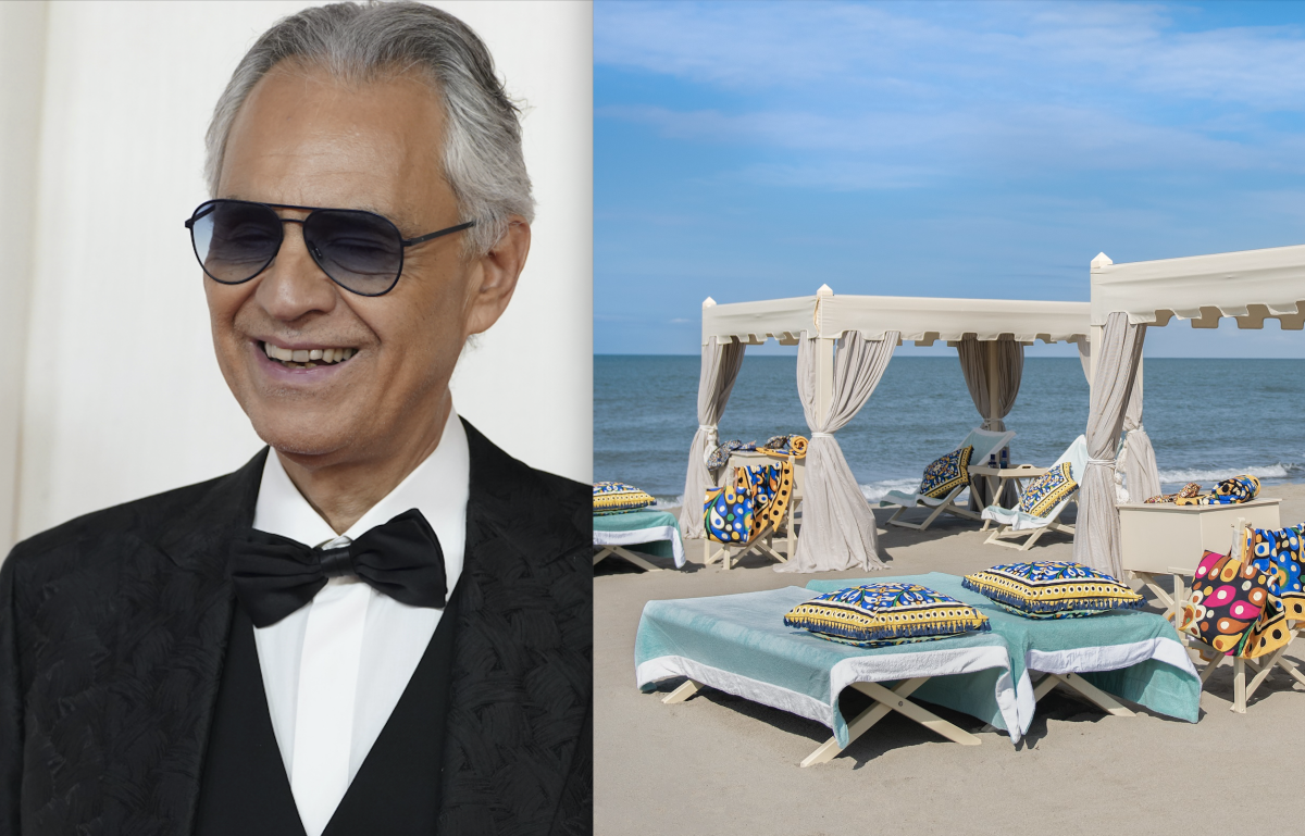 Andrea Bocelli, quanto costa una tenda nel suo stabilimento balneare. Tutti i segreti del miglior beach club d'Italia