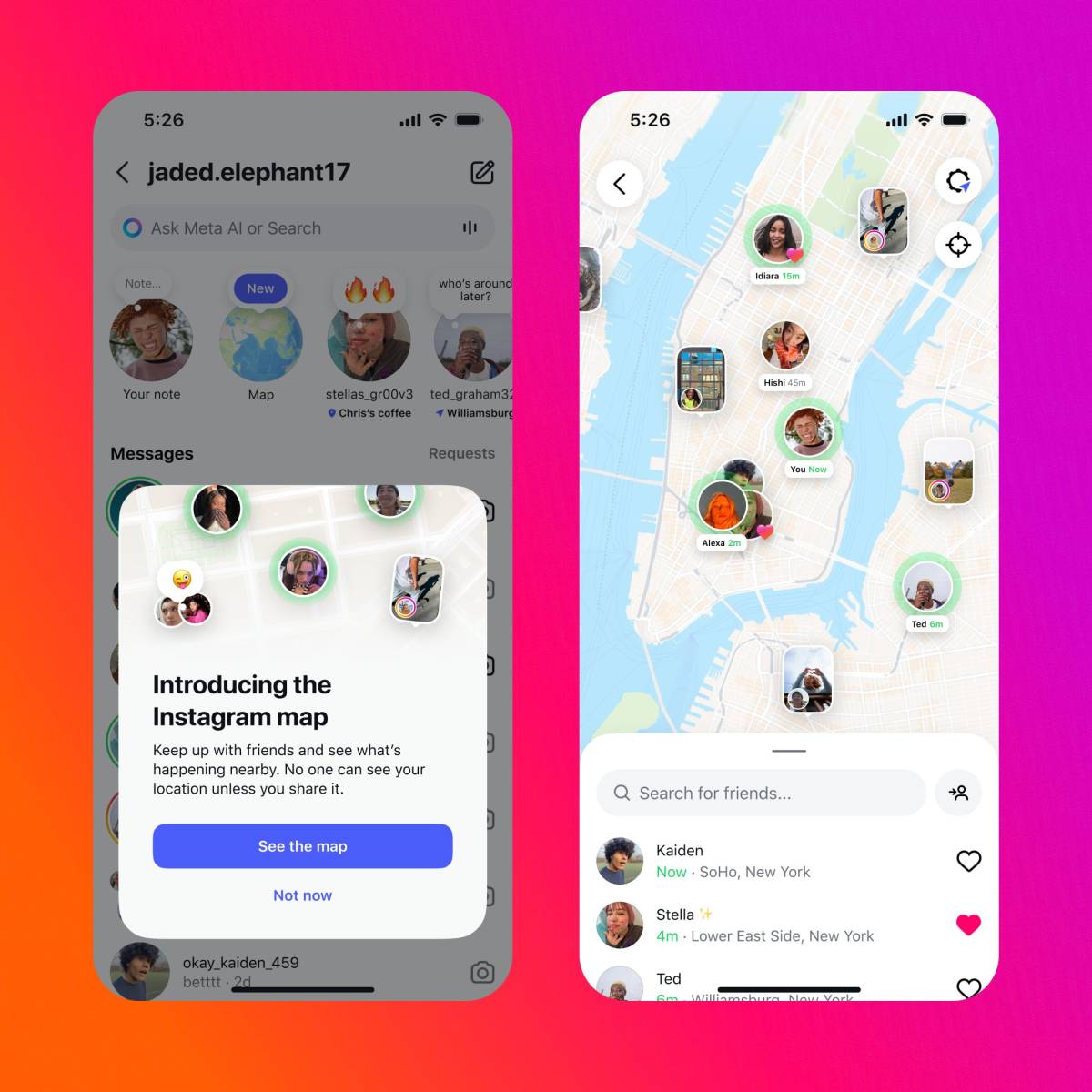 Instagram, ecco la mappa per trovare gli amici: come funziona la novità