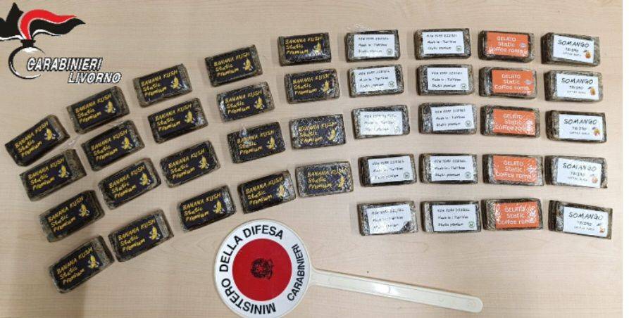 Nascosti in una borsa frigo 4 chili di hashish: due 20enni arrestati a Portoferraio