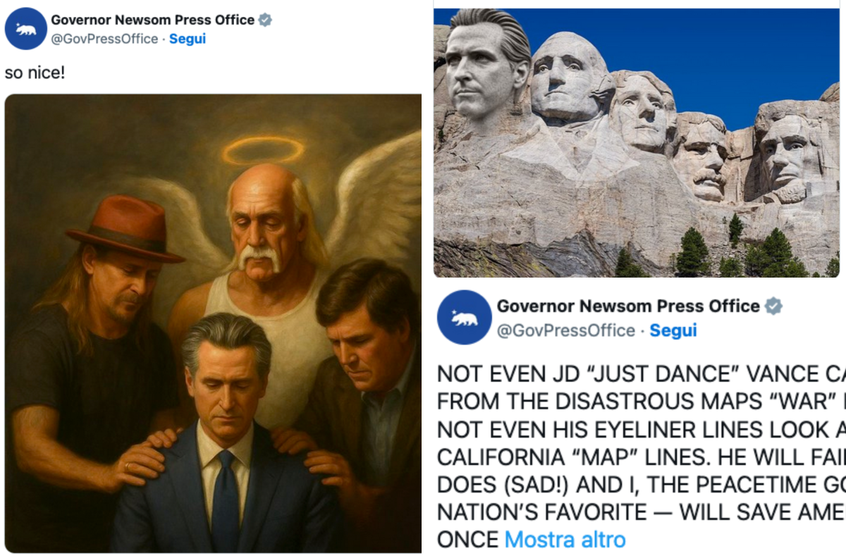 Guerra dei meme negli Usa: così il dem Gavin Newsom usa il linguaggio MAGA contro Trump