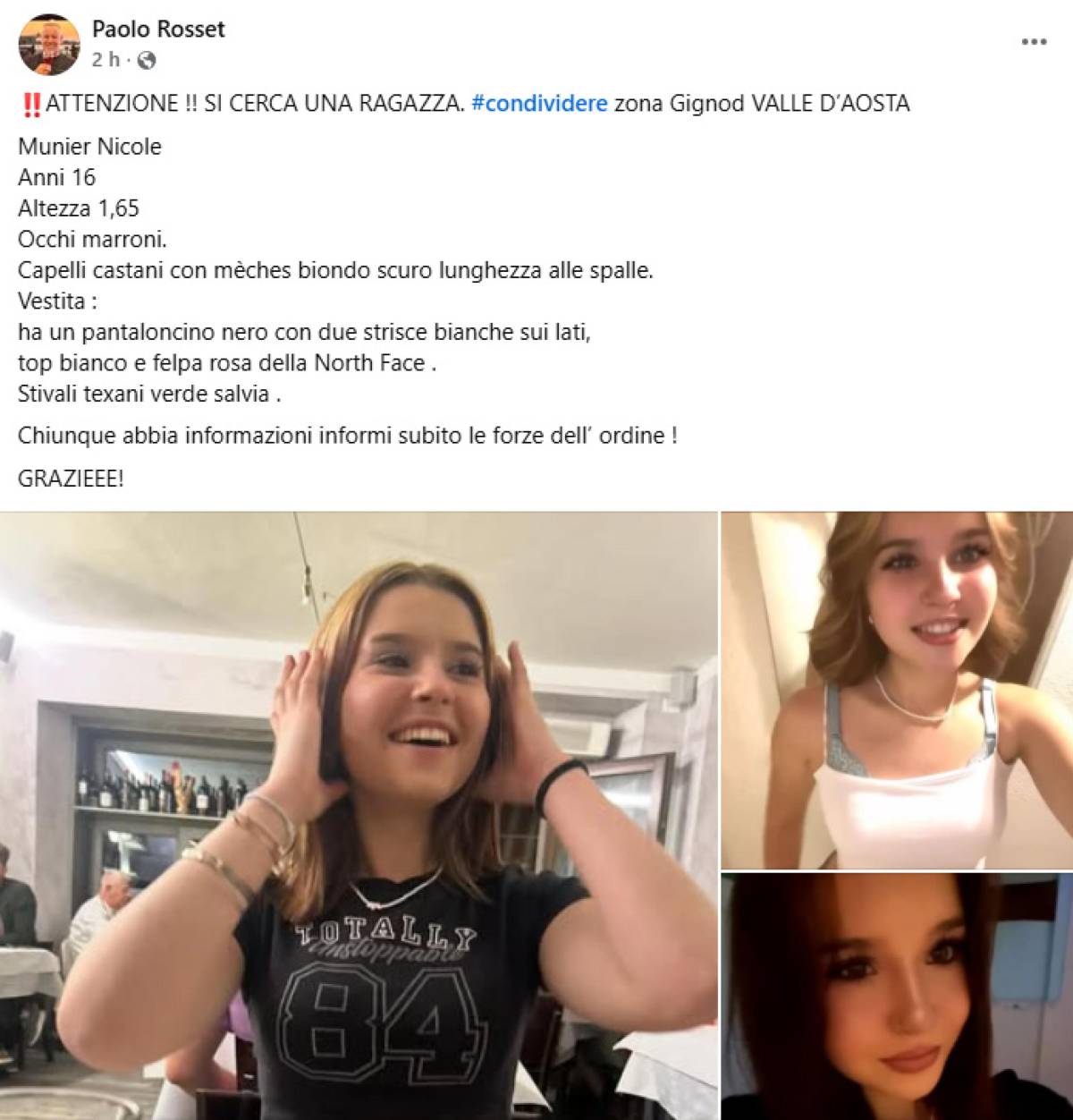 Sedicenne scomparsa da venerdì sera. "Diverbio con un ragazzo, poi più nulla"