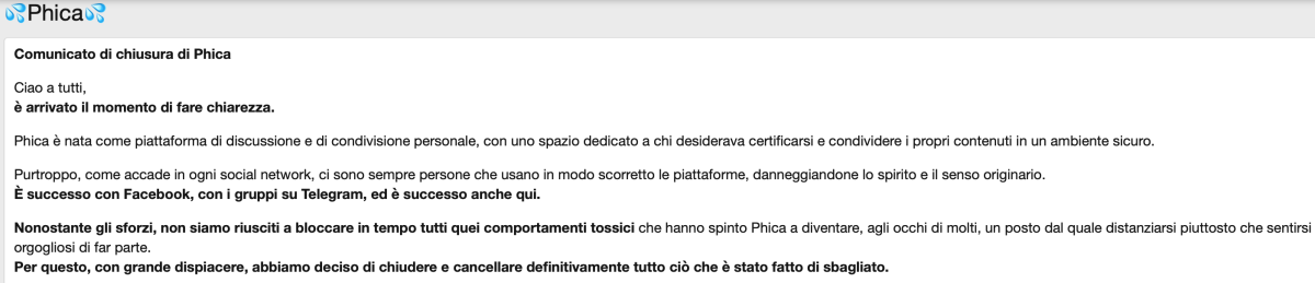 "Usato in modo scorretto". Chiude il forum delle foto rubate