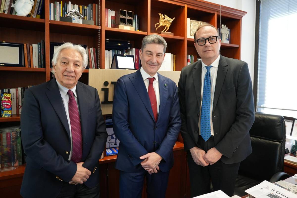 Il capo della Polizia Pisani in visita al Giornale: 