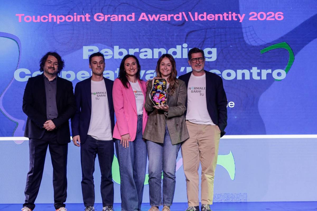 Touchpoint Awards Identity: Fkdesign conquista il Grand Award 2026 con il rebranding della Cooperativa L’Incontro