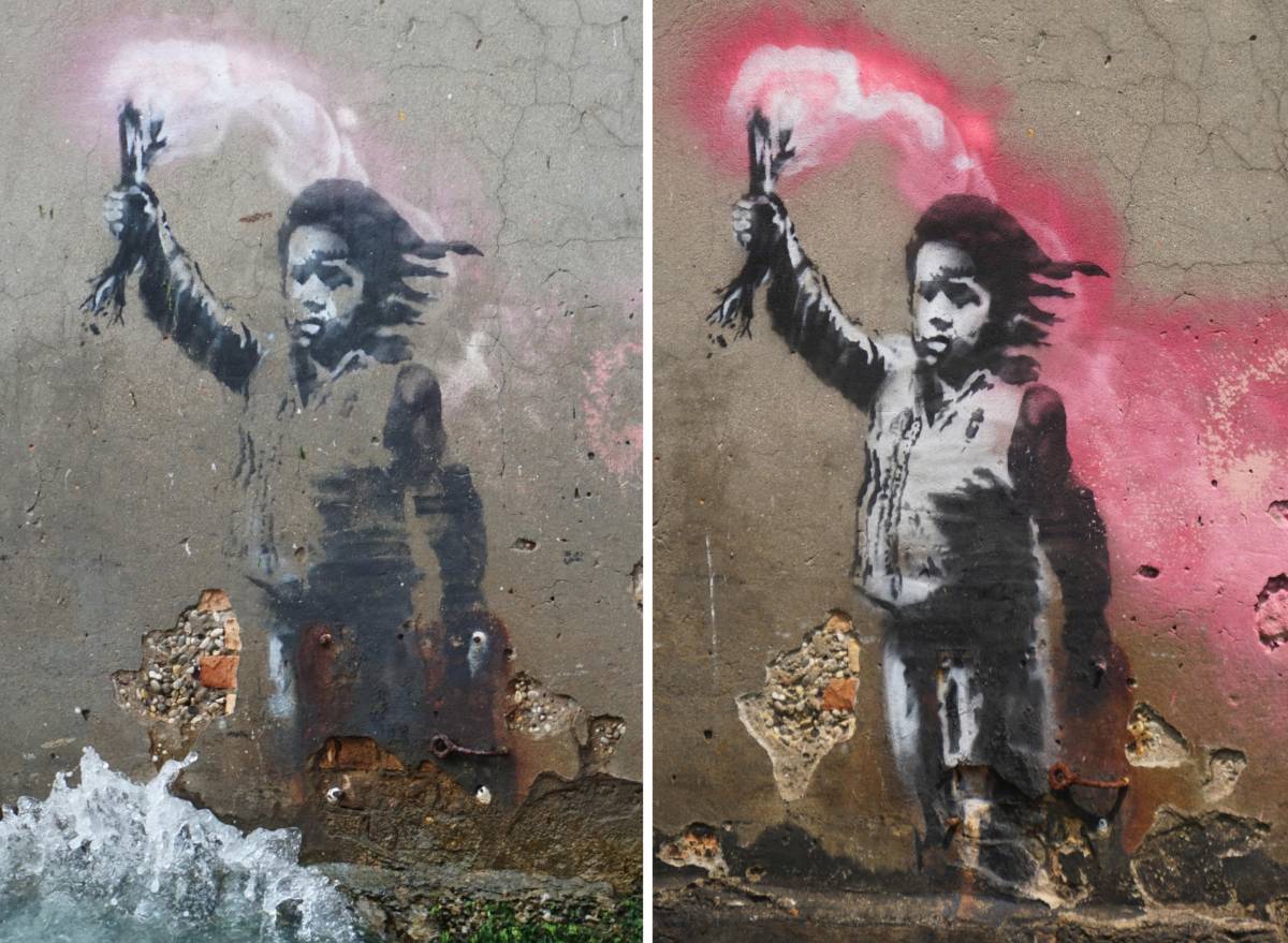 Se Banksy l'anticapitalista è salvato da una banca
