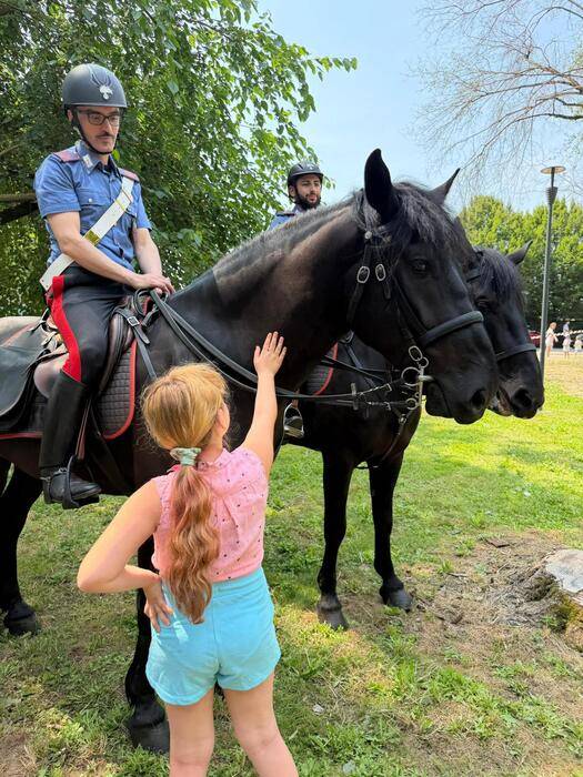 Carabinieri a cavallo al 