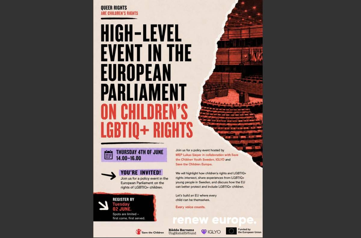Polemica all'Eurocamera su un evento dedicato ai bambini LGBTQ+
