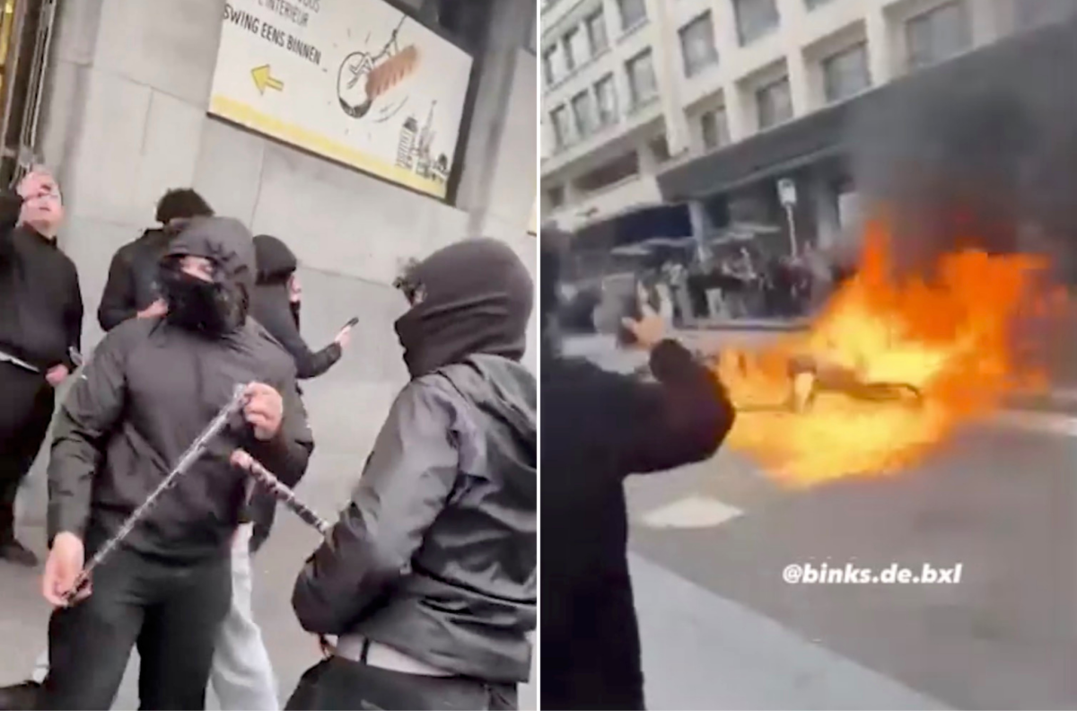 Scontri e caos a Bruxelles: studenti in piazza e polizia costretta a usare gli idranti