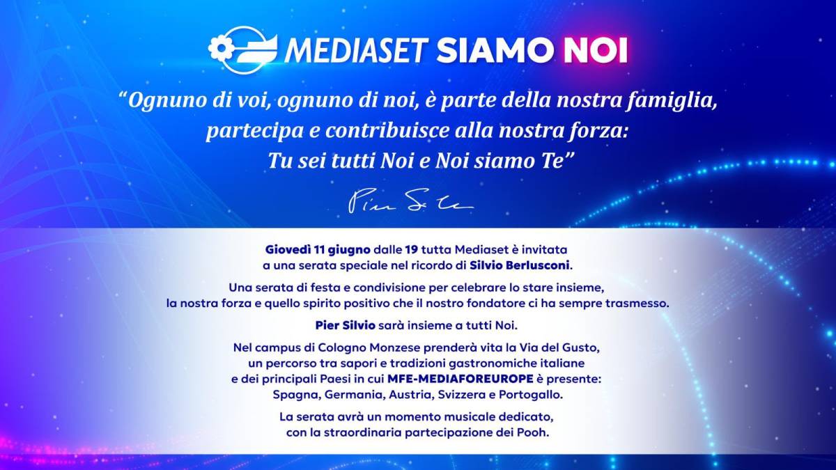 Pier Silvio Berlusconi riunisce tutti i collaborat
