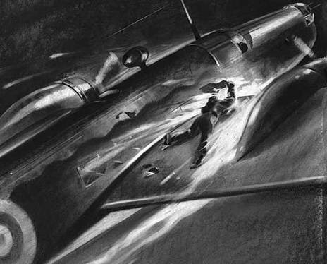 Il pilota che sfidò la morte camminando sull'ala di un bombardiere in fiamme