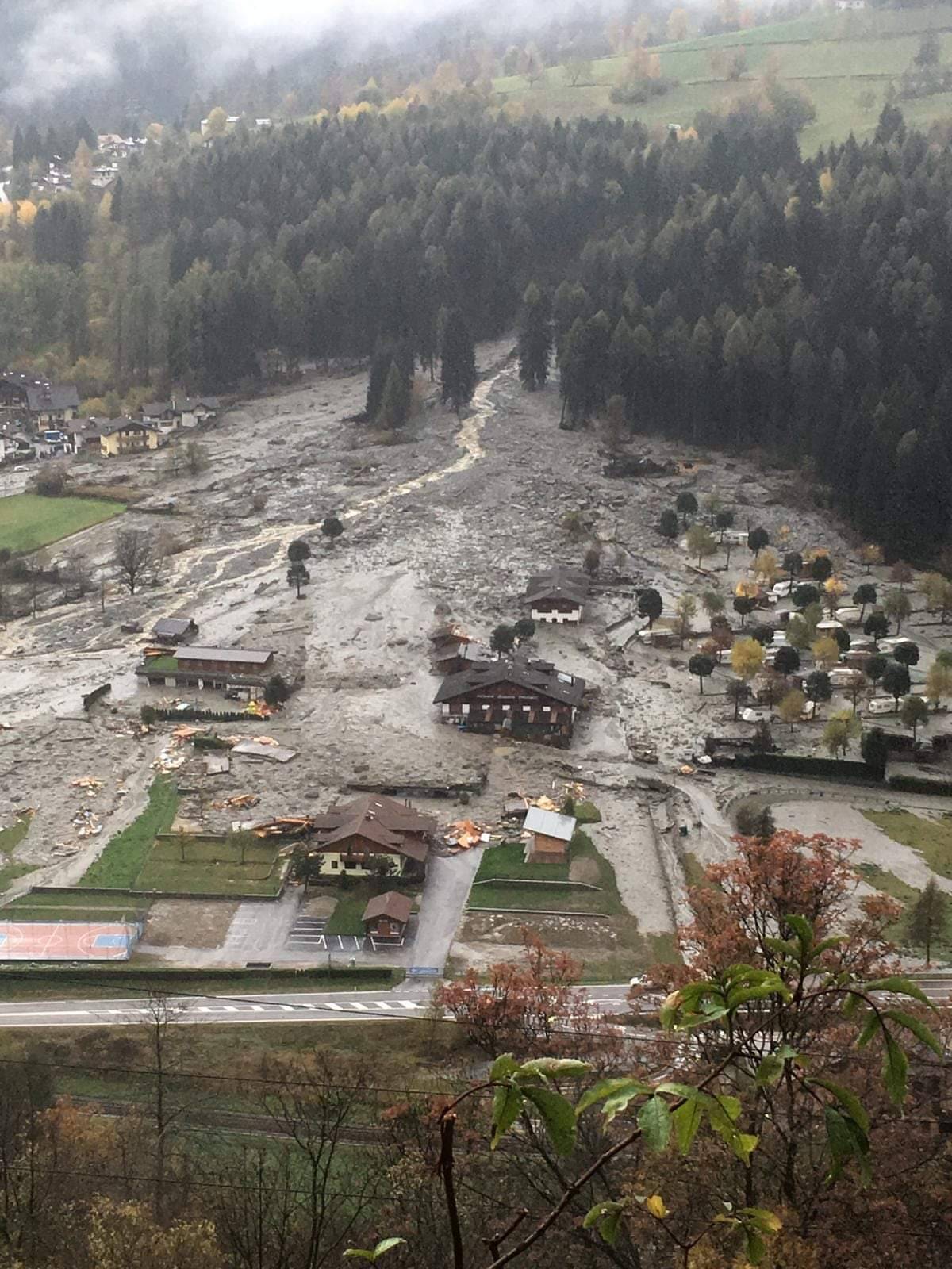 Il Trentino devastato 
