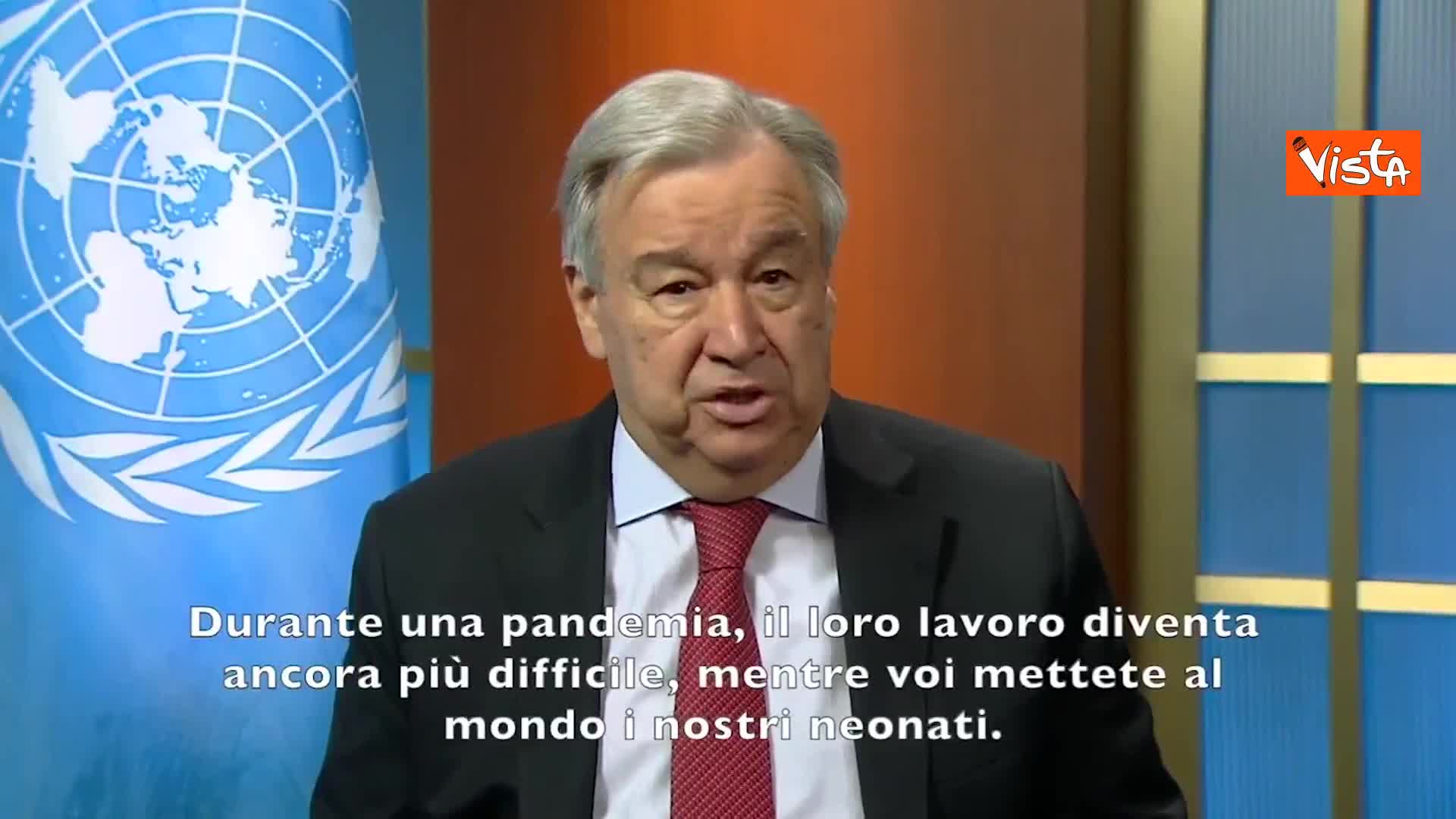 Guterres (Onu): "A tutti gli infermieri e alle ostetriche del mondo, grazie per il vostro lavoro"