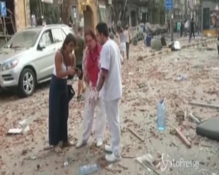 Libano, il video delle esplosioni