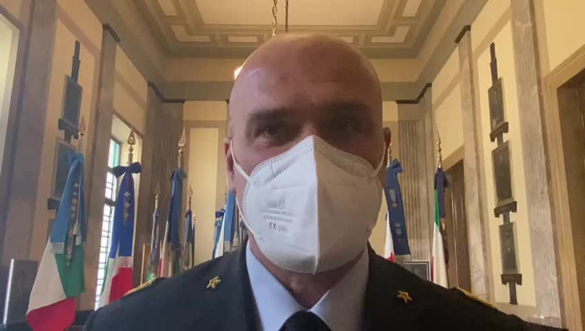 Il generale Paolo Tarantino, capo Accademia militare di Pozzuoli