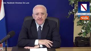 De Luca: "Ora tutti d'accordo su isole Covid free, ci fa piacere"