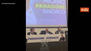 Amministrative Milano, Paragone: "Il mio ruolo è quello dell'ariete"