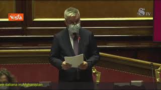 Guerini: "Un pensiero commosso ai 723 feriti e 53 morti in Afghanistan". Standing ovation in Aula