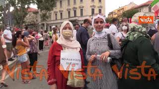 Delitto Voghera, la manifestazione con corteo per chiedere giustizia per Youns. Le immagini