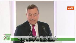 Draghi: "Agire decisi contro la fame come per i vaccini" -SOTTOTITOLATO