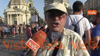 Protesta a Roma contro il Green pass, ecco cosa dicono i manifestanti