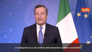 Draghi: "Stiamo venendo meno a accordi di Parigi"