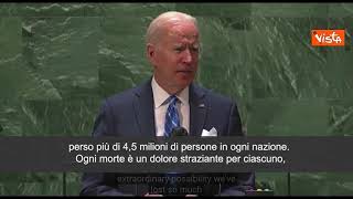 Biden all'Onu: "Futuro dipende da capacita di agire insieme"