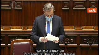 Draghi: "Curva epidemiologica sotto controllo grazie a responsabilità cittadini"
