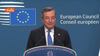 Aumento energia, Draghi: "Serve sistema che protegga tutti i Paesi Ue"