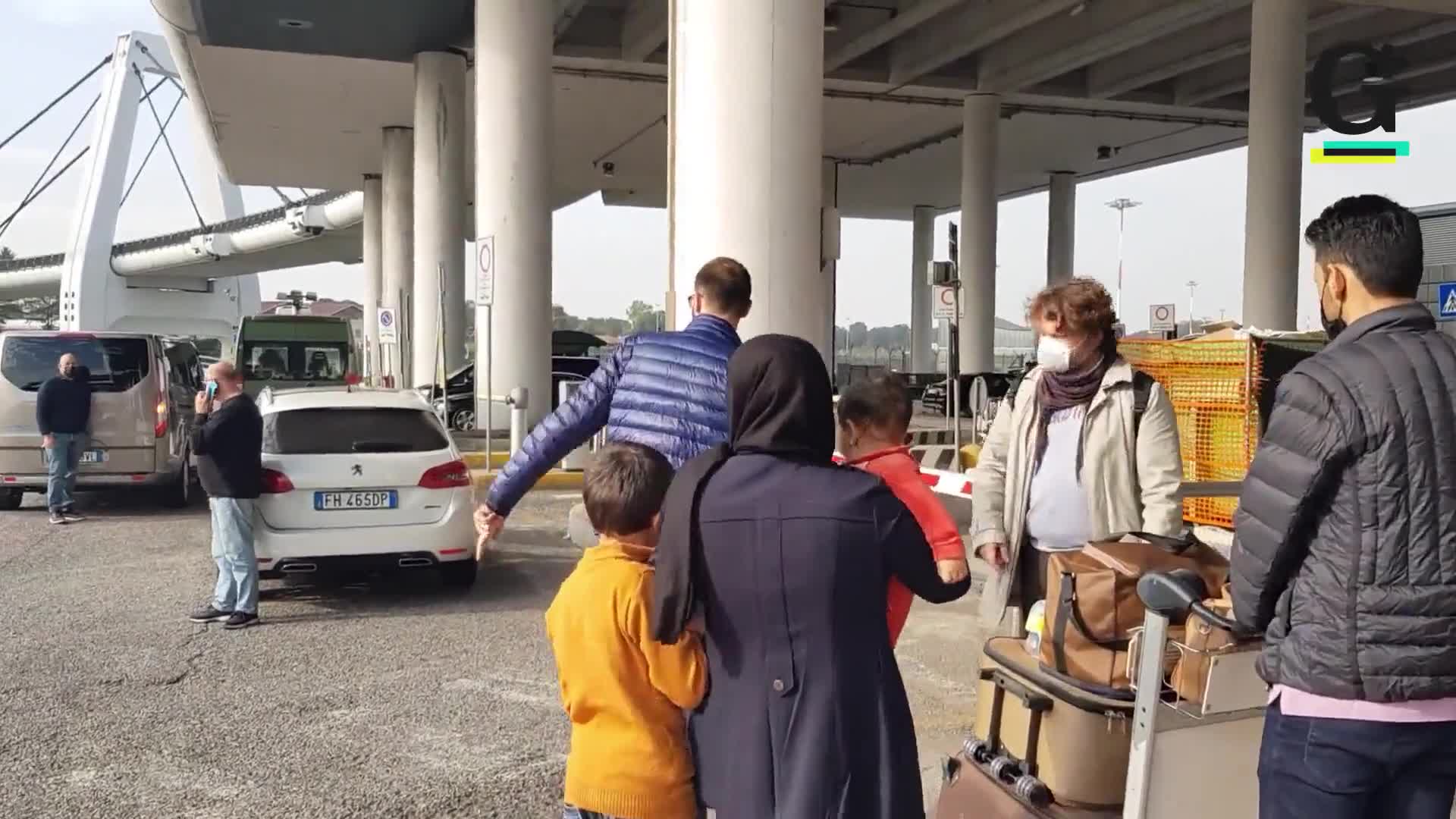 L'arrivo di Zahra a Malpensa
