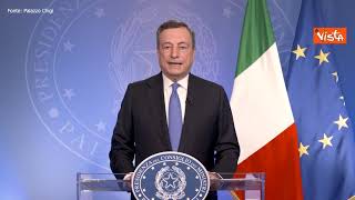 Draghi: "Italia sta ripartendo, ma non dimentichiamoci di chi soffre"
