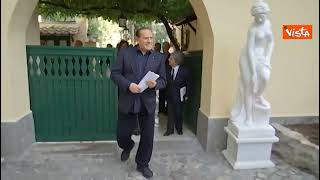 Incontro Salvini- Berlusconi a Villa Grande a Roma. Ecco le immagini