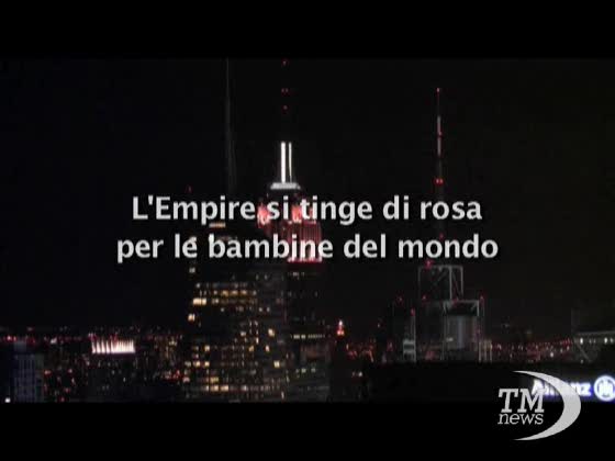 L'Empire State Building si tinge di rosa per la bambine