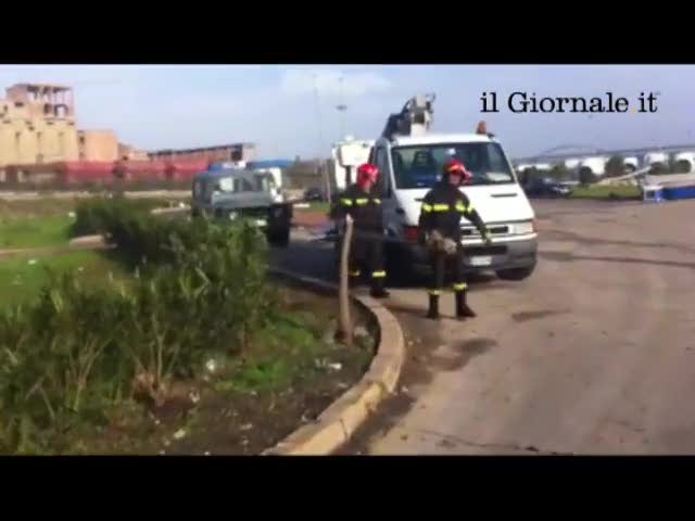 Tromba d'aria a Taranto