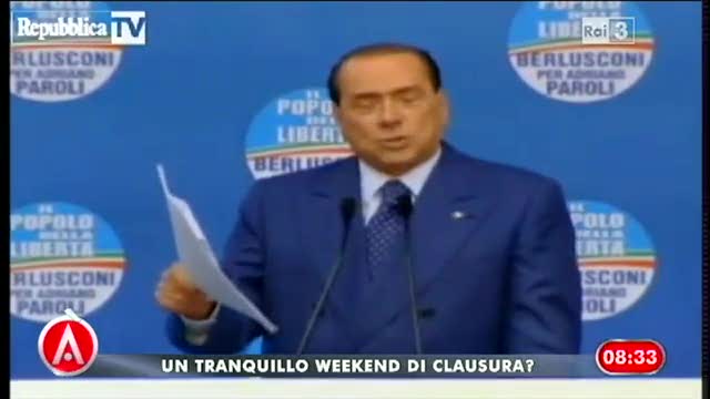 Tortora, le parole del Cav