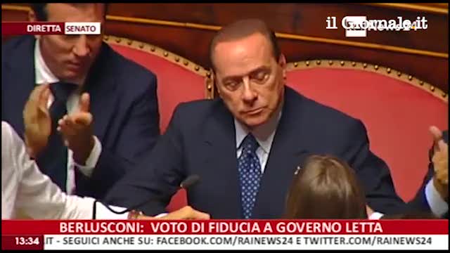 La commozione del Cav dopo il discorso in aula