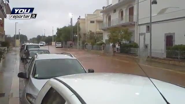 Strade allagate a Fasano