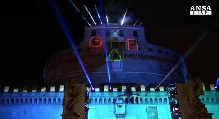 La PS4 sbarca in Italia: spettacolo a Castel Sant'Angelo