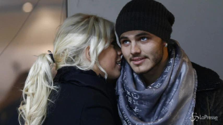 Wanda Nara e Icardi in tribuna a San Siro