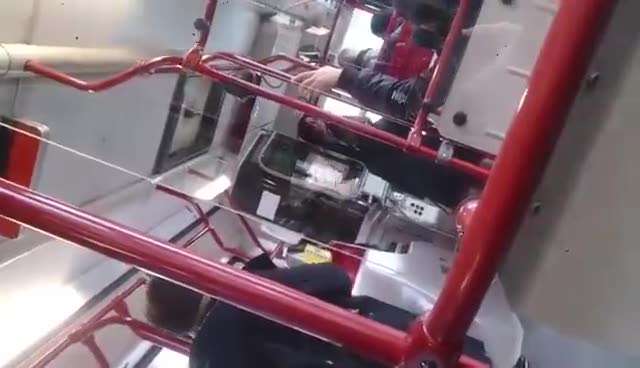 Roma, l'autista del bus in preda ad una crisi di nervi