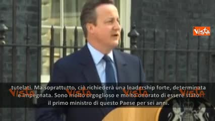 Brexit, Cameron si dimette: "Il Regno Unito può sopravvivere fuori dall'Ue"