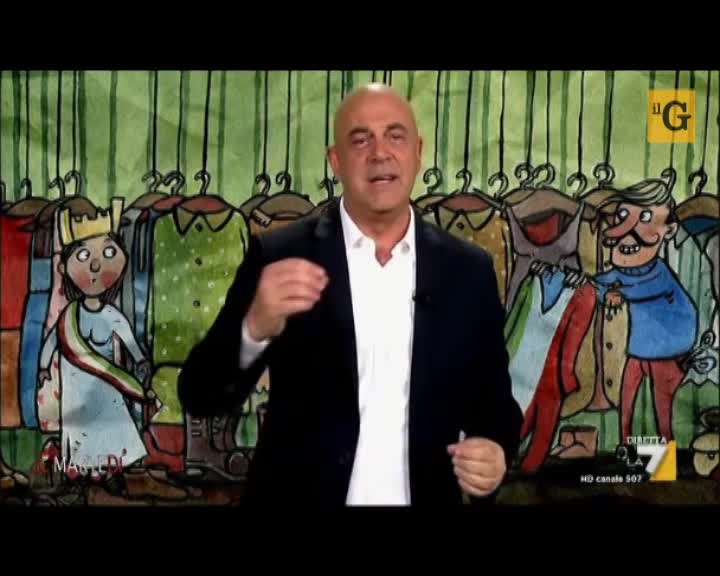 Crozza: "Tra Renzi e Zagrebelsky io voto Mentana"