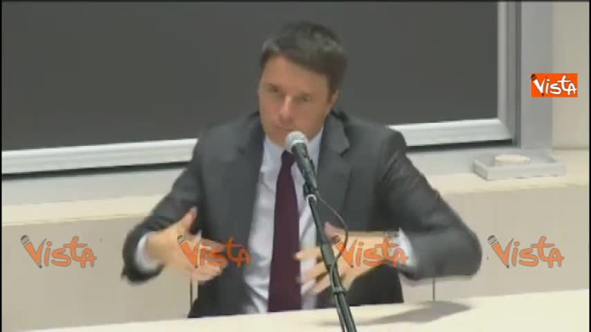 Renzi sul bicameralismo paritario
