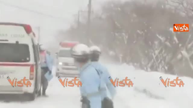 Giappone, valanga travolge e uccide otto studenti