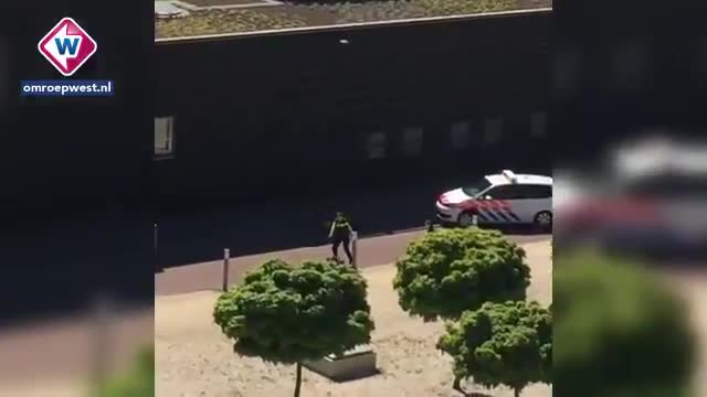 L'Aja, la polizia spara all'aggressore